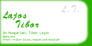 lajos tibor business card